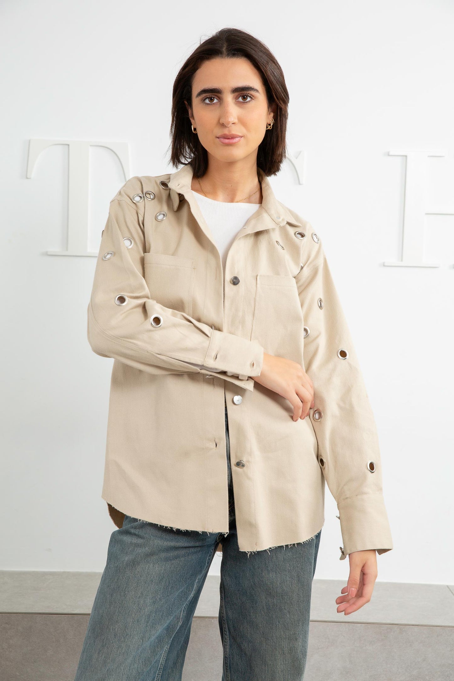 Rings Gabardine Shirt - Amaze