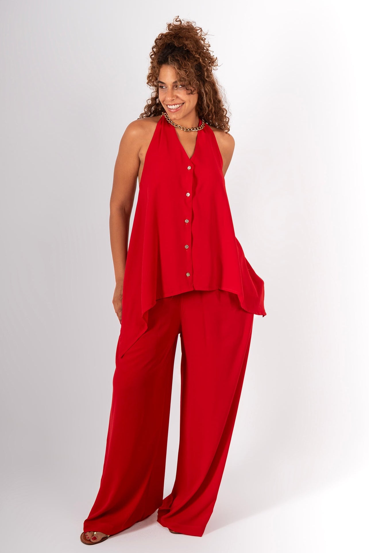 Backless vest set