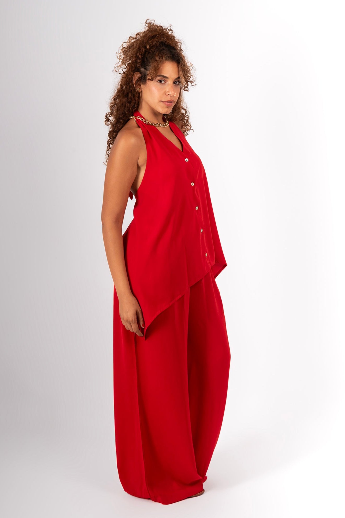Backless vest set