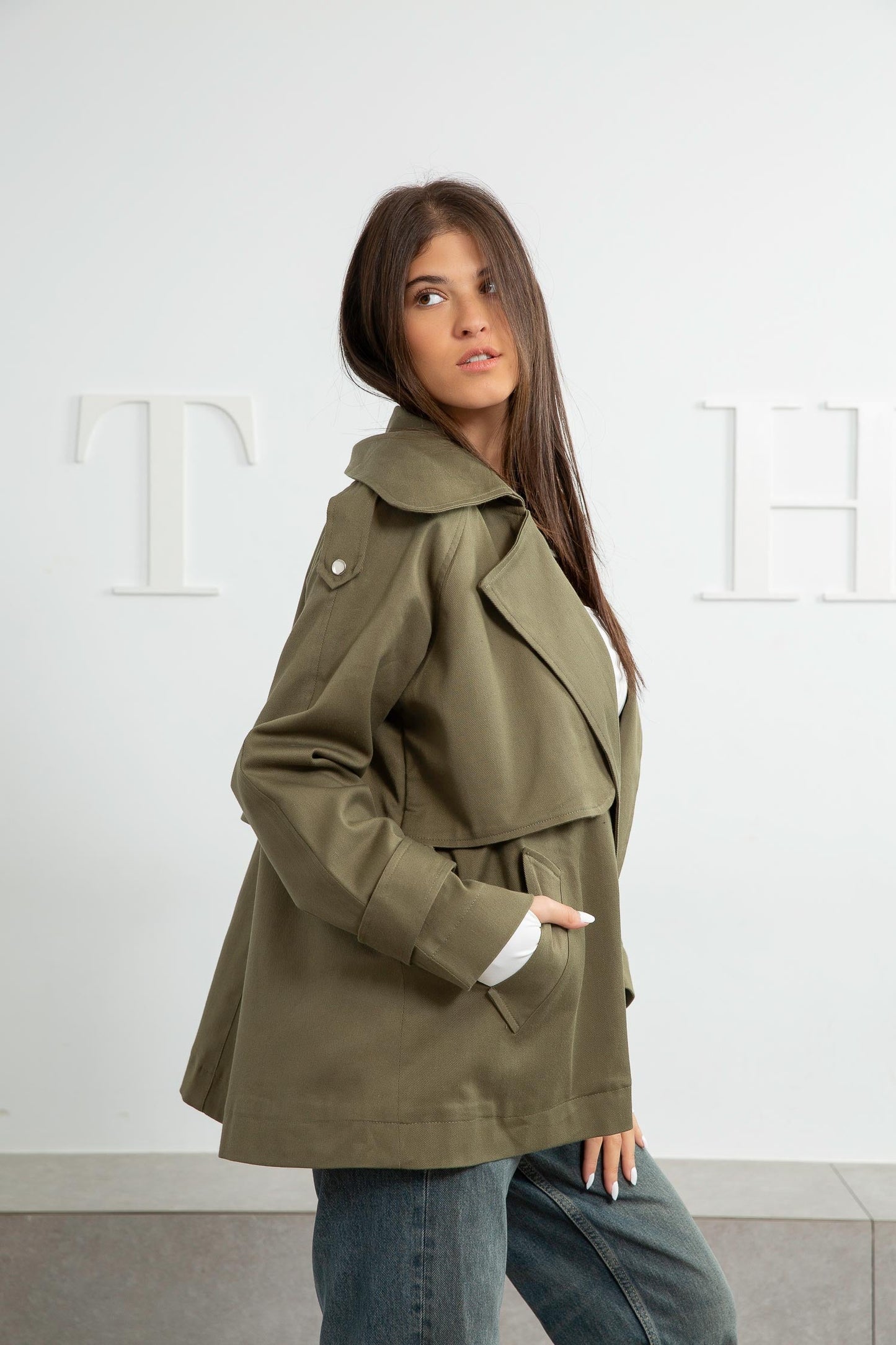 Trench Gaberdine Jacket - Amaze