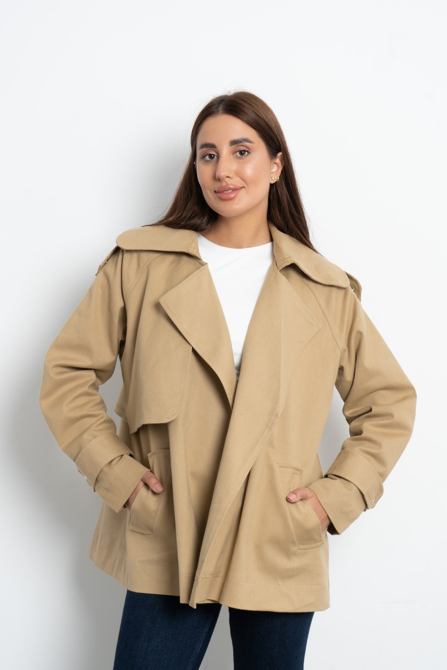 Trench Gaberdine Jacket - Amaze