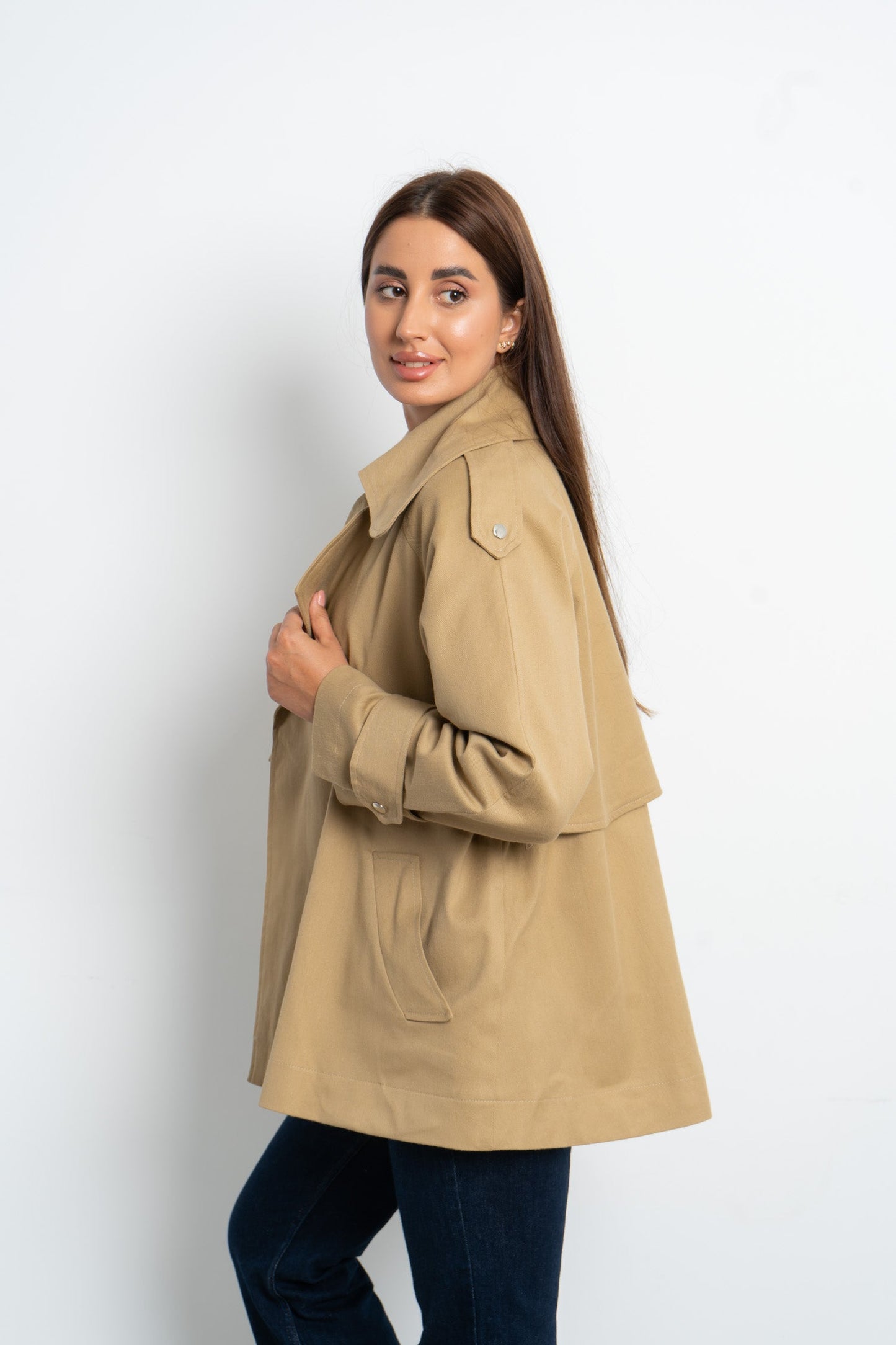 Trench Gaberdine Jacket - Amaze