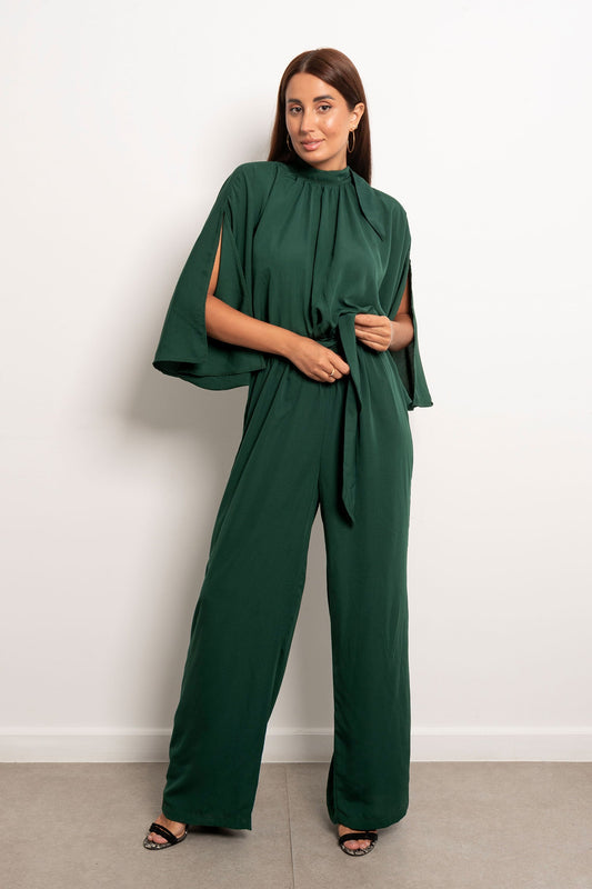 Wide Leg Open Sleeves Jumpsuits - Amaze