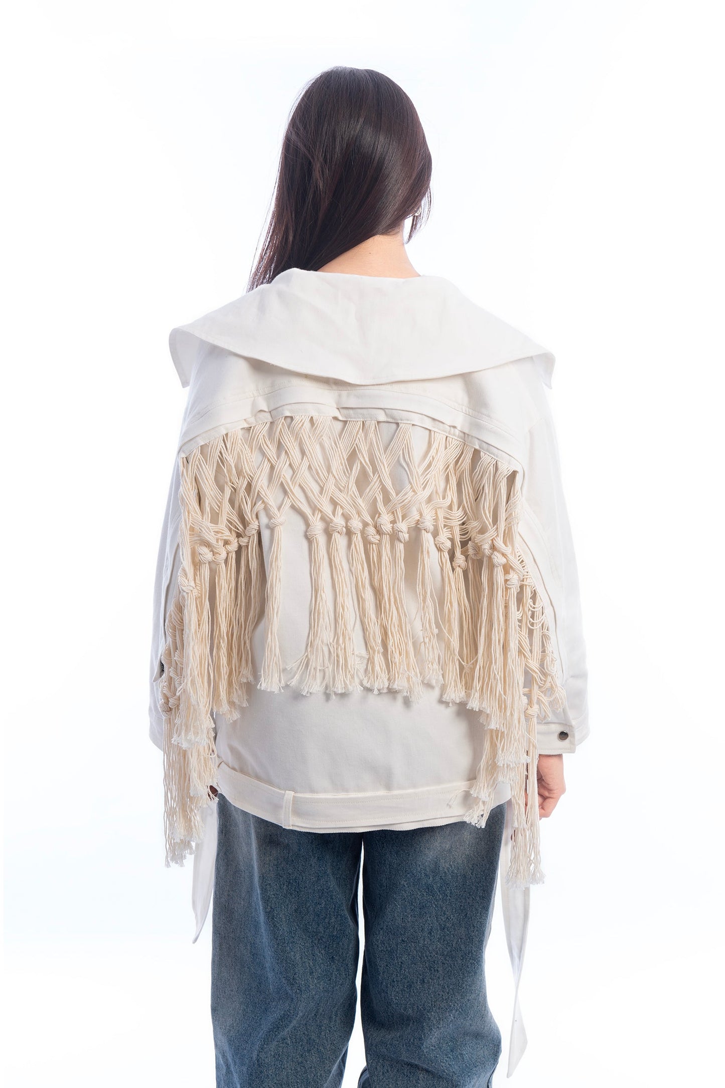 Boho Fringe Oversized Jacket - Amaze