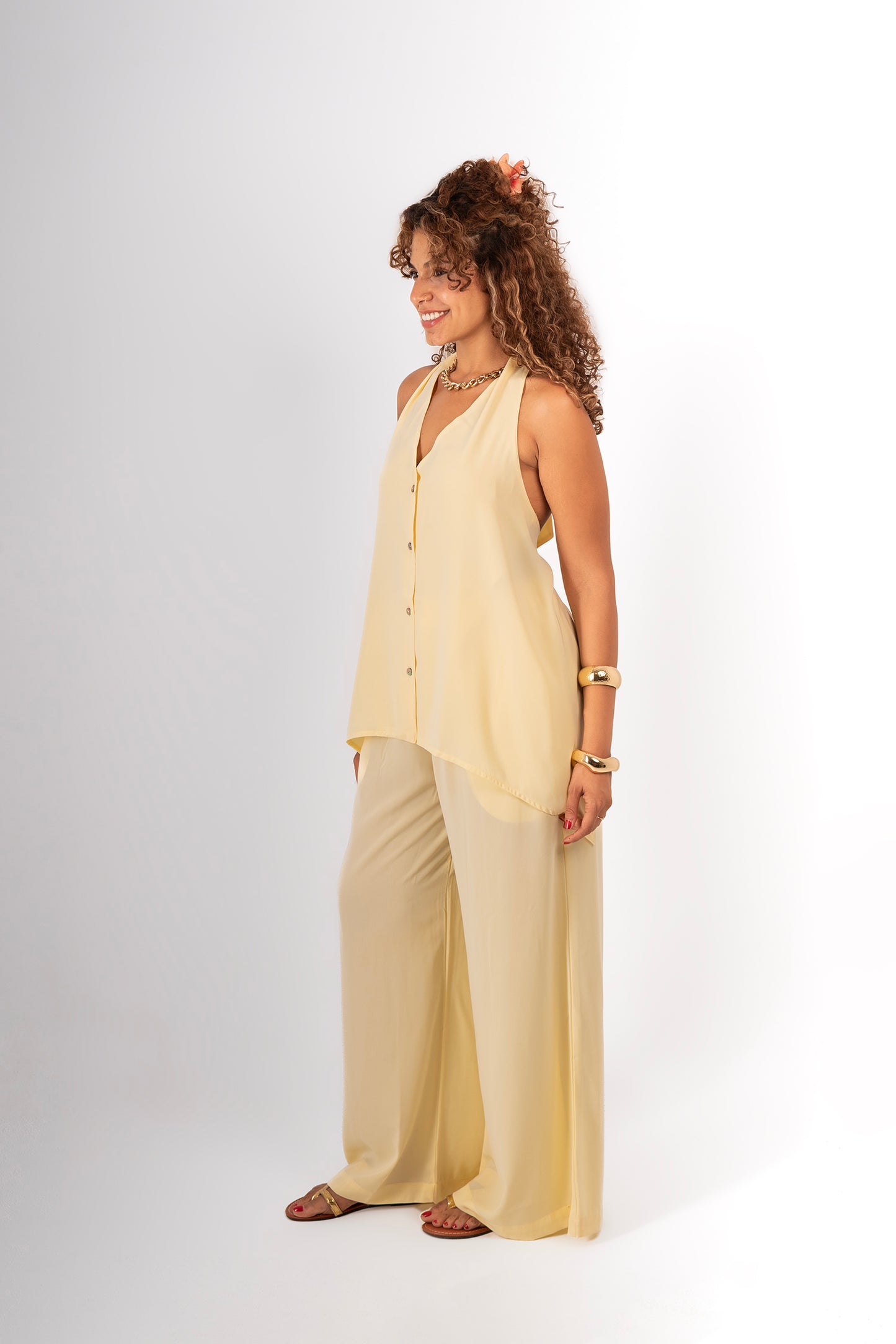 Backless vest set