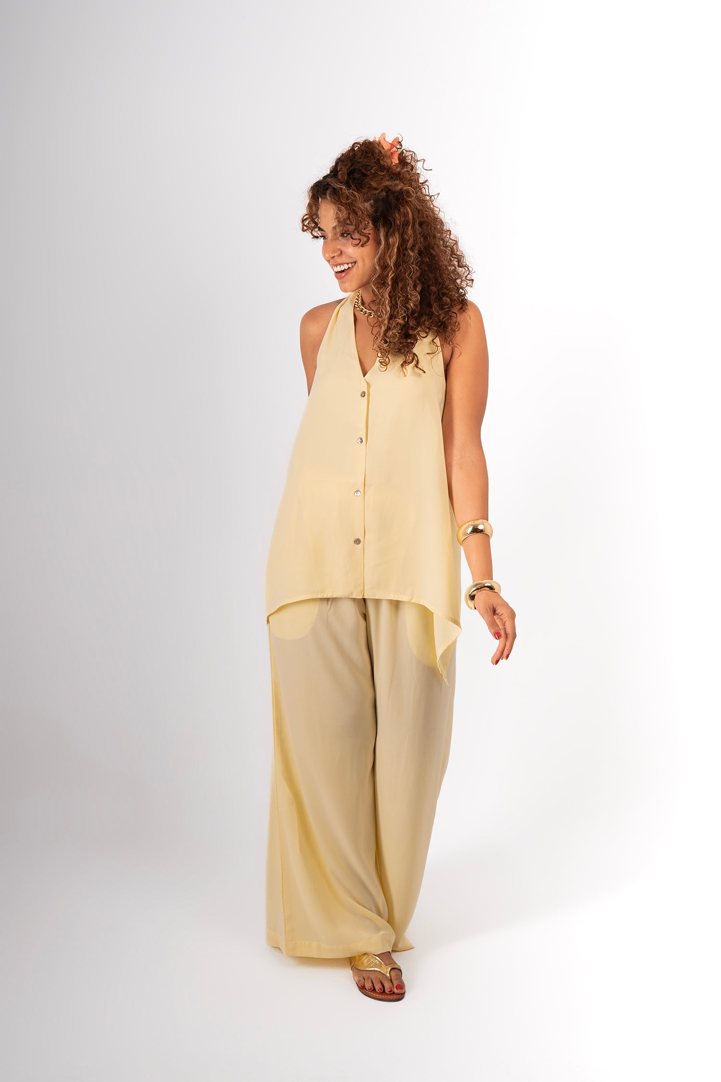 Backless vest set