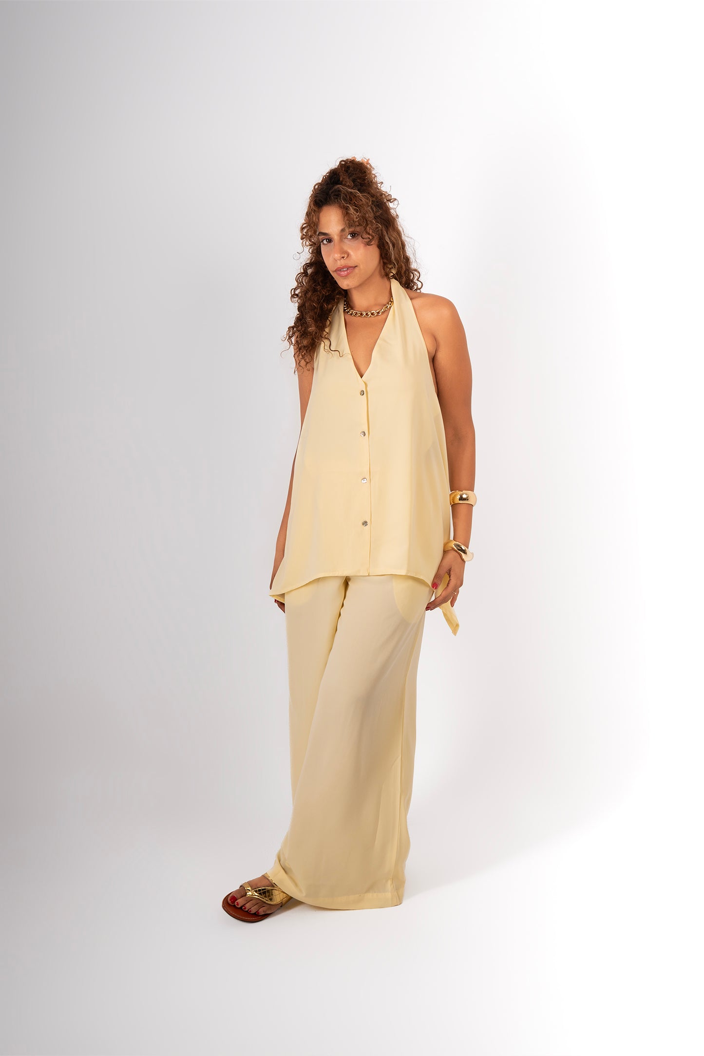 Backless vest set