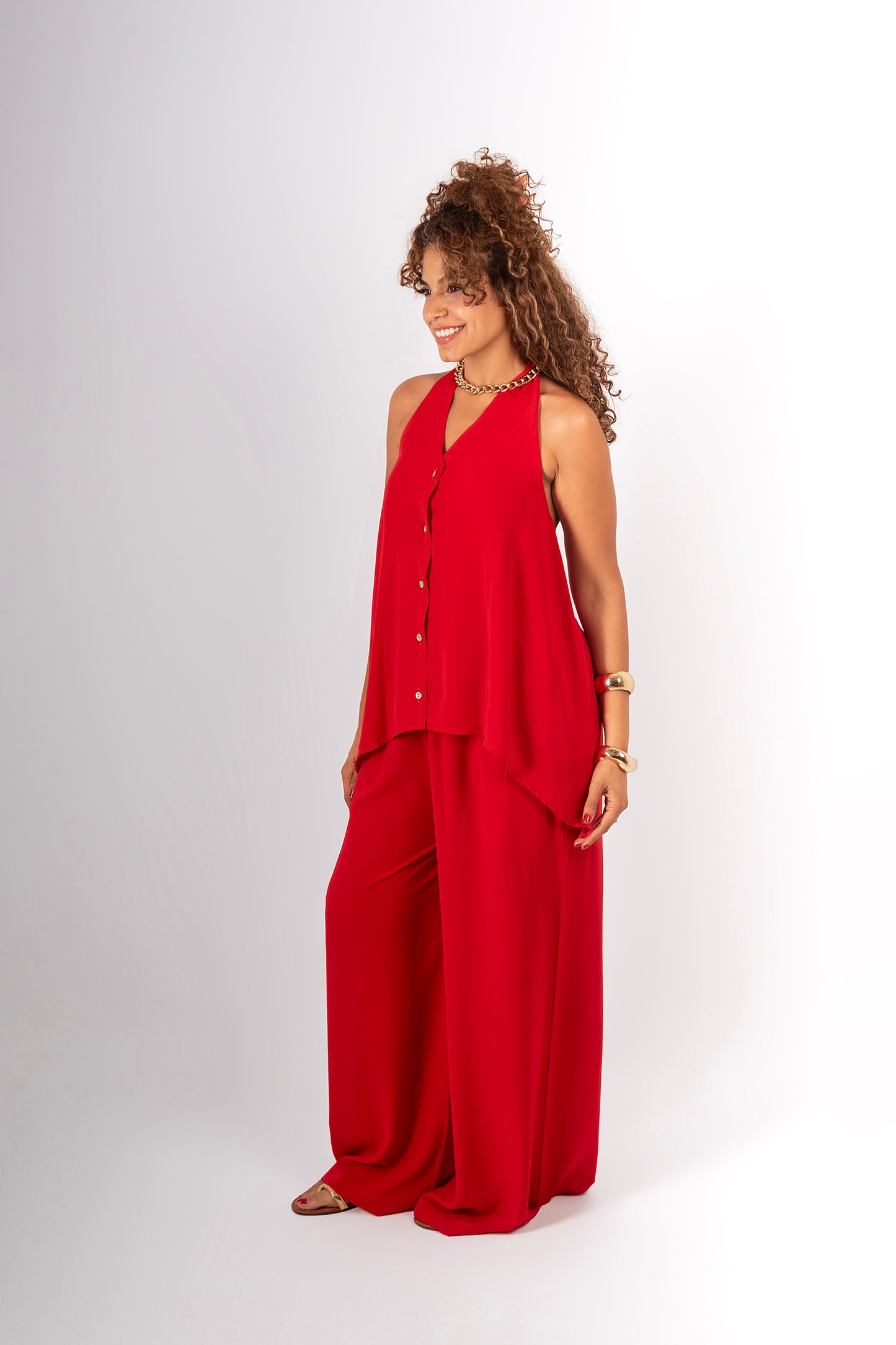 Backless vest set