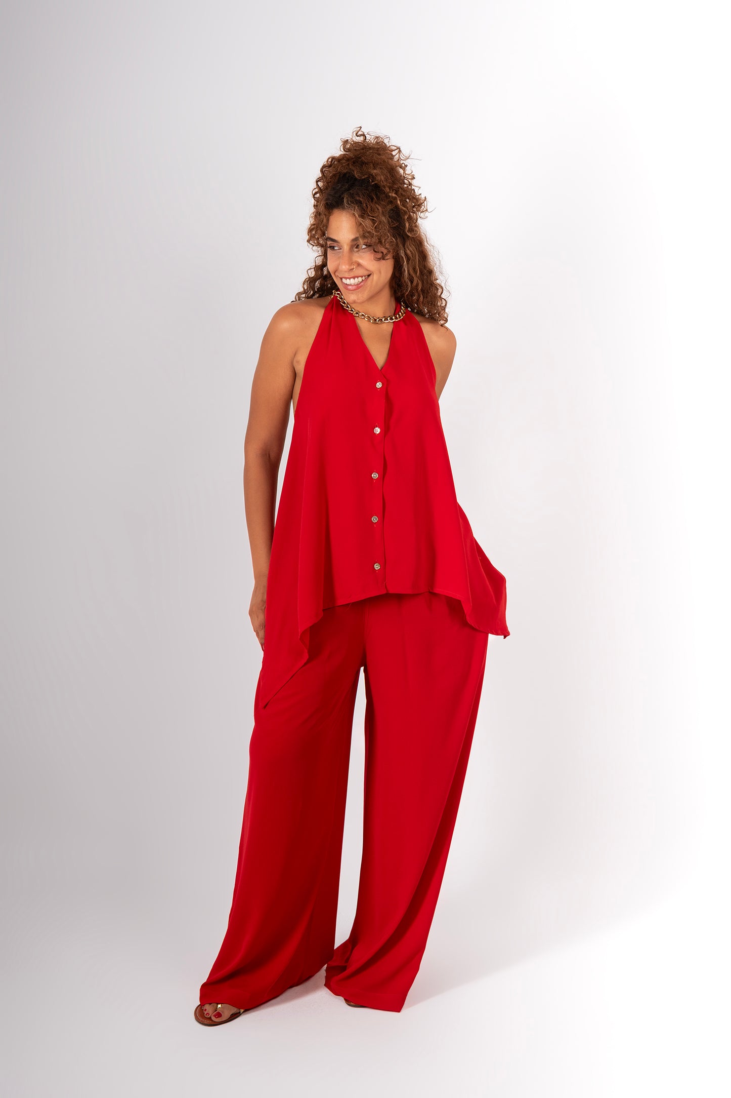 Backless vest set