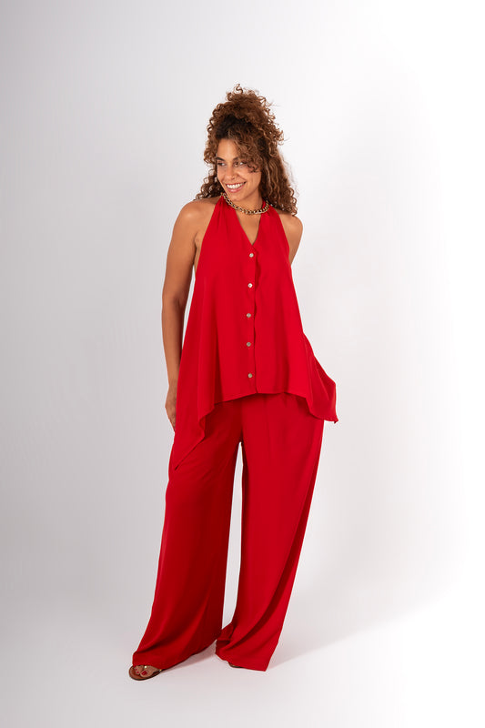 Backless vest set