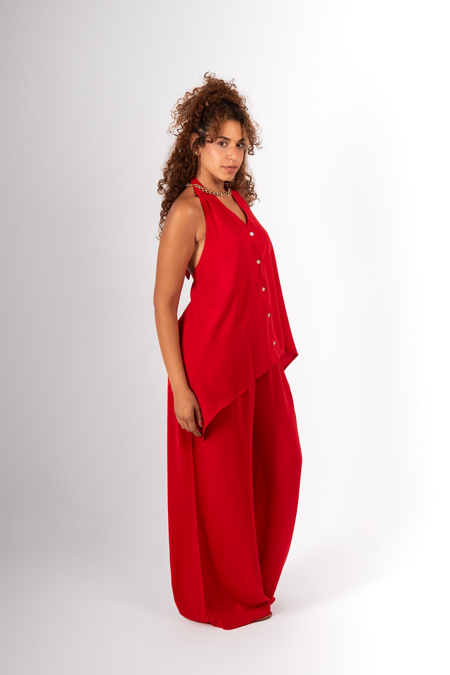 Backless vest set